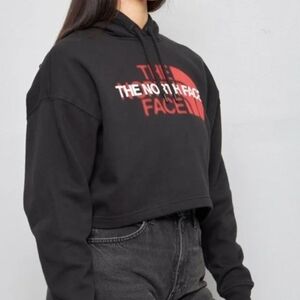 The North Face Black Crop Hoodie